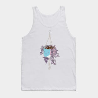 tradscantia plant in trans pride masc pot Tank Top